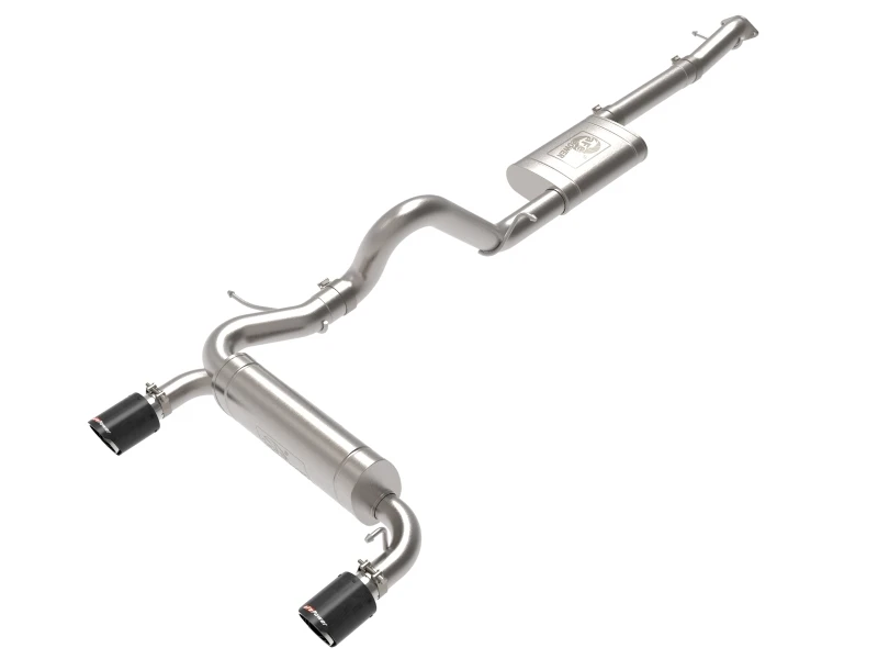 aFe 2021+ Ford Bronco L4-2.3L (t) / V6-2.7L (tt) Vulcan 3in. auf 2,5in. SS Kat-Back - Carbon