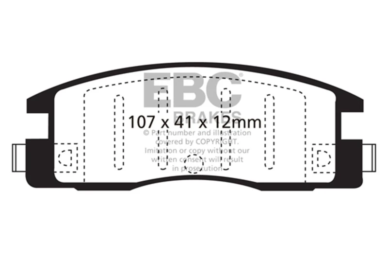 EBC 90-94 Isuzu Amigo 2.3 Ultimax2 Rear Brake Pads