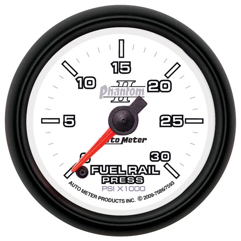 Autometer Phantom 52mm Vollständige Elektronische 0-30.000 PSI Diesel Brennstoff-Schienen-Druckanzeige