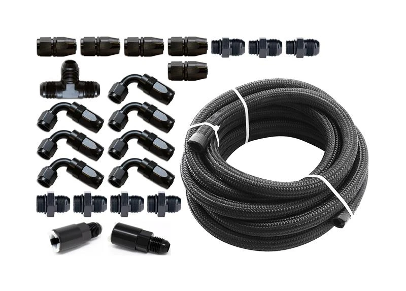 Torque Solution 6AN Flex Fuel Add-On Kit für 02-14 Subaru WRX / 07-20 STI