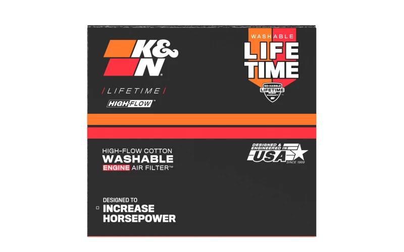 K&N Universal Air Filter - 2-7/16in Flange x 3-1/2in OD x 4in Height