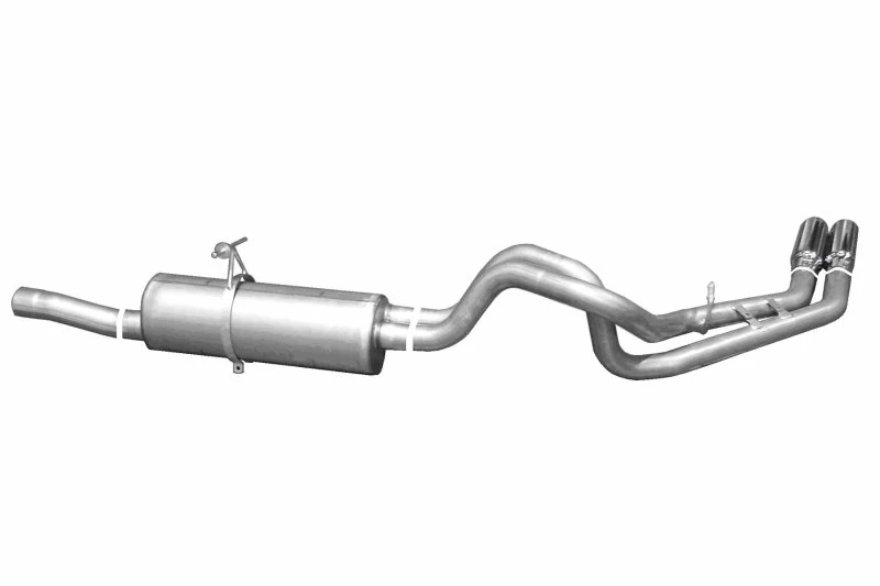 Gibson 99-04 Ford F-250 Super Duty Lariat 6,8L 2,5 Zoll Kat-Back Dual Sport Auspuff - Aluminisiert