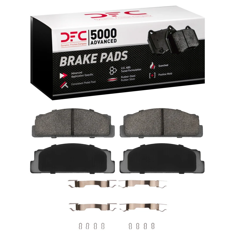 DFC 68-92 Fiat Strada Front 5000 Advanced Semi Metallic Brake Pads and Hardware Kit