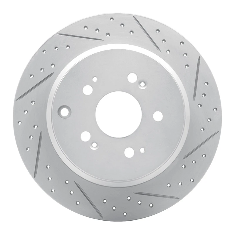 DFC 07-17 Acura MDX Rear Right Drilled & Slotted Geoperformance Rotor