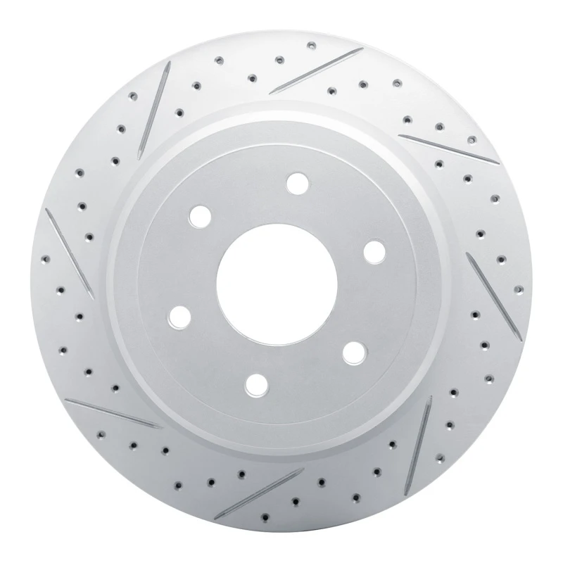 DFC 16-24 Nissan Titan Xd Rear Left Drilled & Slotted Geoperformance Rotor