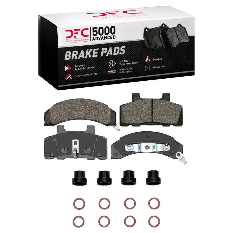 DFC 83-90 Buick LeSabre Front 5000 Advanced Semi Metallic Brake Pads and Hardware Kit