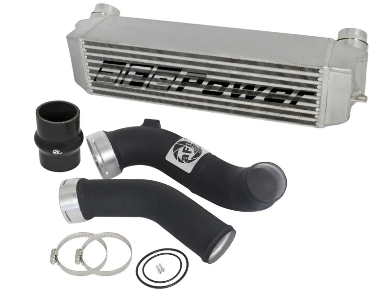 aFe BladeRunner GT Series Ladeluftkühler-Kit mit Rohren Schwarz 12-15 BMW 335i (F30) L6-3.0L (t) N55