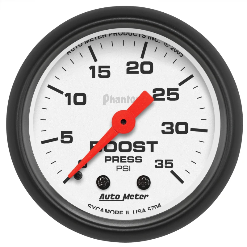 Autometer Phantom 52mm 35 PSI Mechanical Boost Gauge