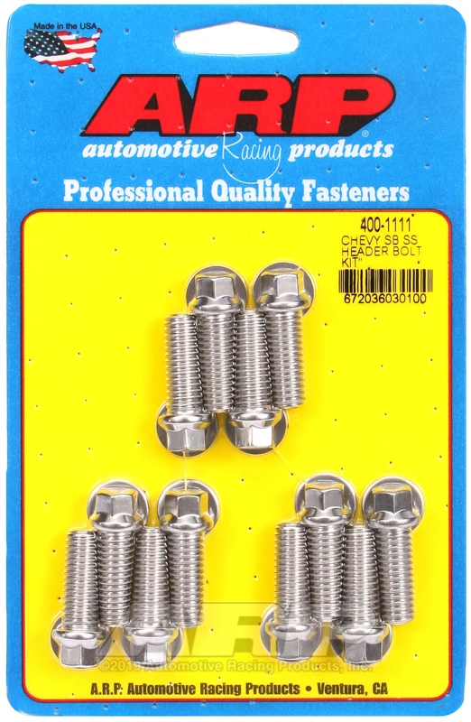 ARP SB Chevy SS Hex Header Bolt Kit for Small Block Chevrolet Engines