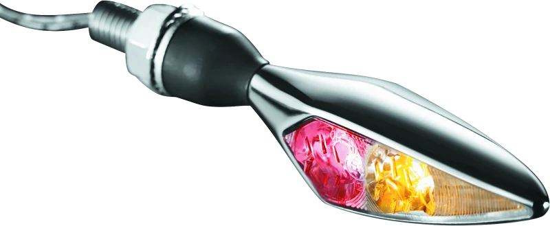 Kuryakyn Rhombus Rücklicht links Rot/Rot/Amber Chrom