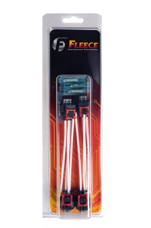 Fleece Performance 17-22 GM 2500/3500 Duramax Ersatz Kraftstoff-Einspritzdüsen-Stecker mit Pigtail (4er-Pack)