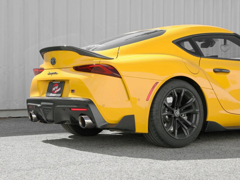 aFe POWER Takeda 2021 Toyota Supra 2.0L (t) 2,5 Zoll-3 Zoll 304 SS CB Auspuff mit polierten Endstücken
