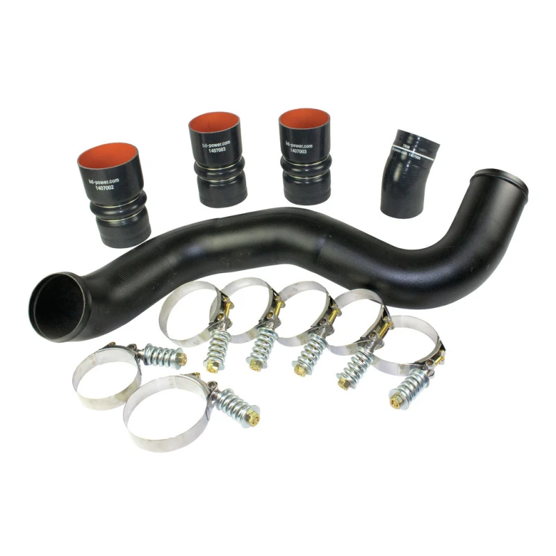 BD Diesel Intercooler Hose & Clamp Kit w/ Intake Pipe für 2003–2007 Ford 6.0L PowerStroke