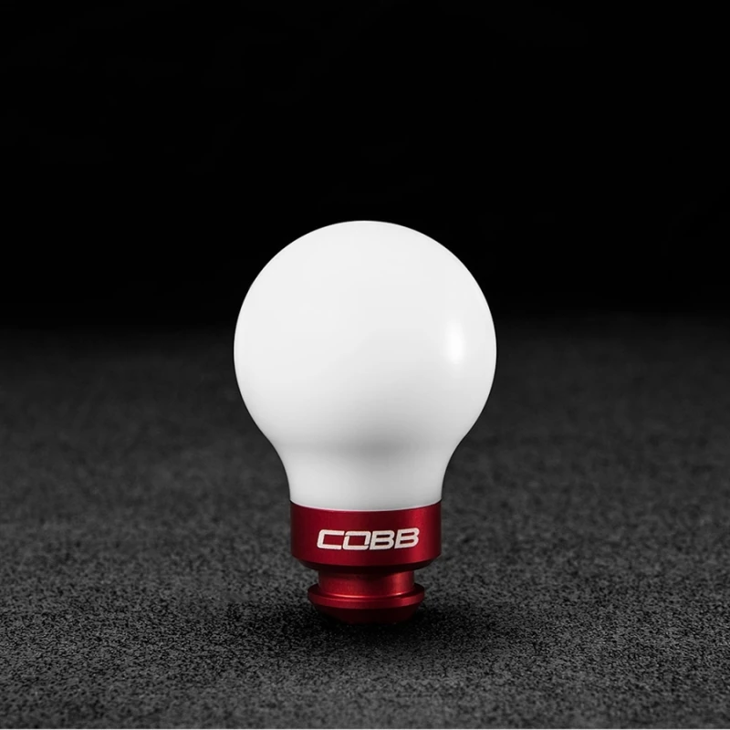 Cobb for Subaru 5-Speed COBB Knob - White w/ Race Red