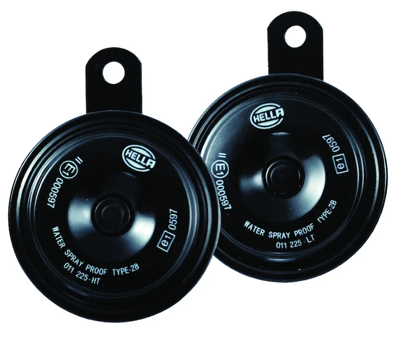 Hella Horn Kit Bx Blk Disc 77Mm 12V Univ-Kit