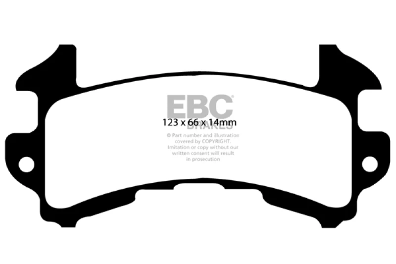 ebc_DP51146NDX-6793202442254 EBC 79-85 Buick Riviera (Fwd) 3.8 Turbo Ultimax2 Rear Brake Pads