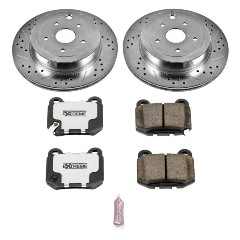 Power Stop Rear Z26 Street Warrior Brake Kit for 08-14 Subaru Impreza