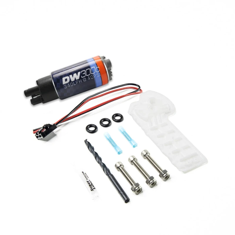 DeatschWerks 15-19 Golf R/15-18 1.8/15-18 GTI 340lph Kompakt-Kraftstoffpumpe ohne Clips mit 9-1060 Installationskit