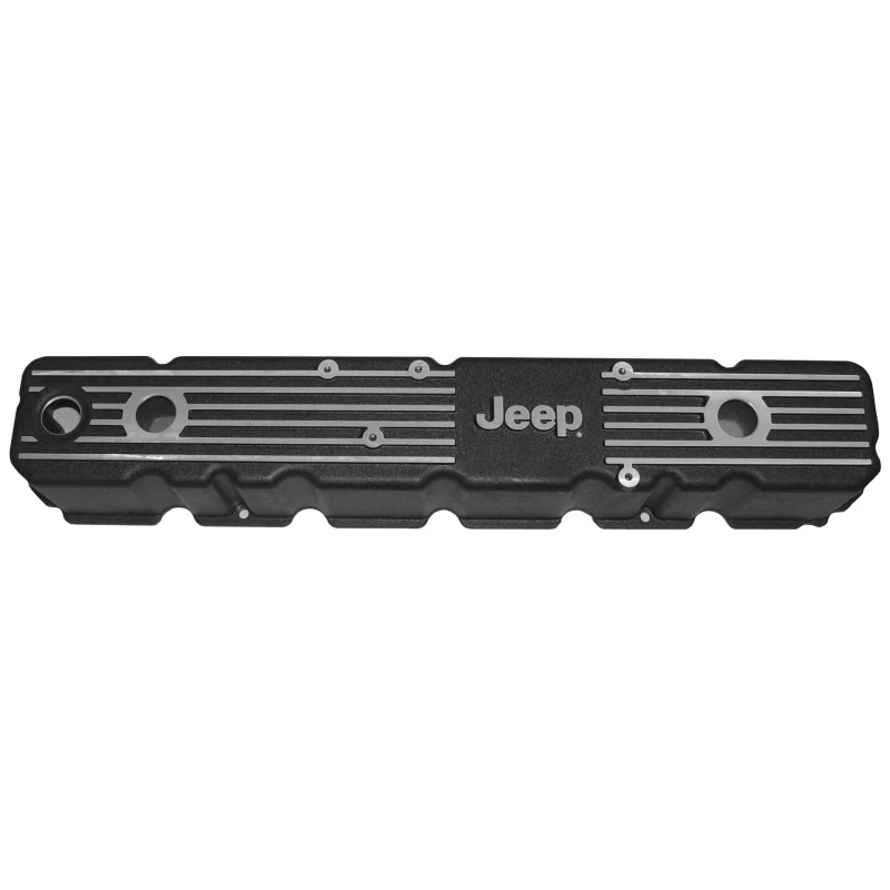 Omix 4,2L Aluminium Ventildeckel mit Jeep-Logo