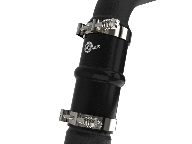 aFe RAM 1500 20-22 V6-3.0L (td) BladeRunner 2-1/2 Zoll & 3 Zoll Aluminium Heiß- und Kaltlufteinlassrohr-Kit Schwarz