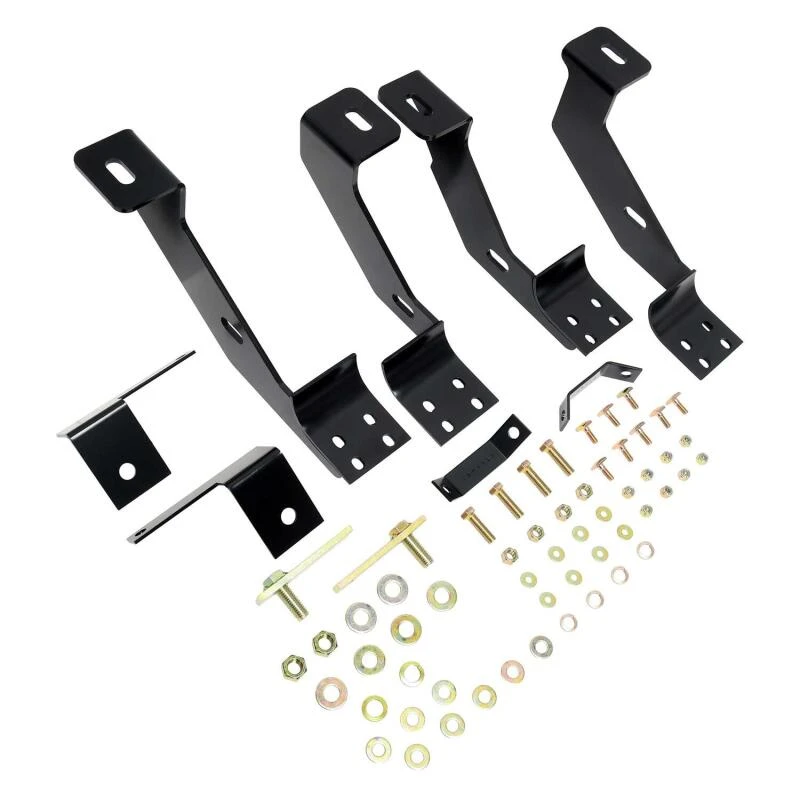 Westin 1988-1999 Chevrolet/GMC C/K Series Ext Cab Premier Oval Nerf Step Bar Mount Kit - Black
