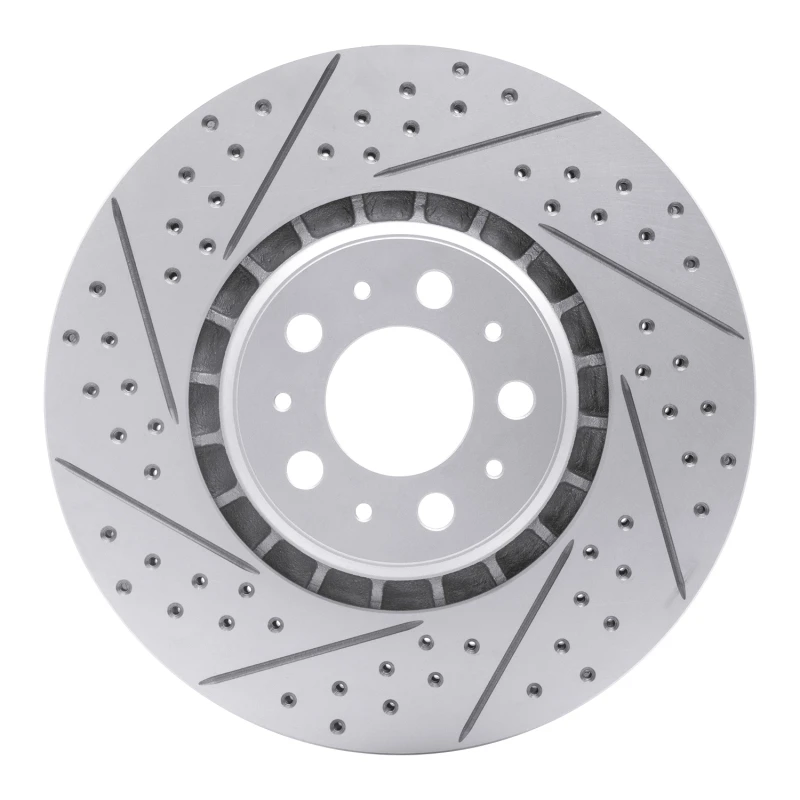 DFC 03-09 Volvo Xc90 Front Left Drilled & Slotted Geoperformance Rotor