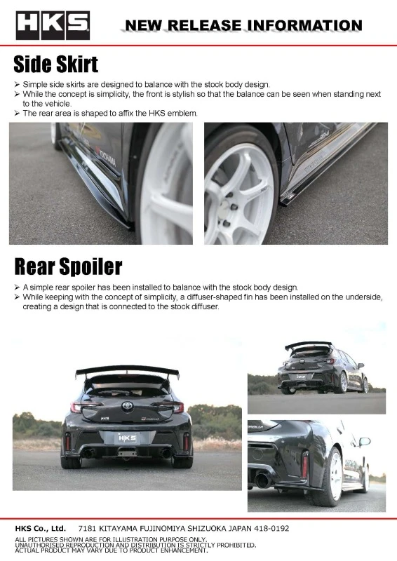 HKS Body Kit TYPE-S GR COROLLA Side Skirt