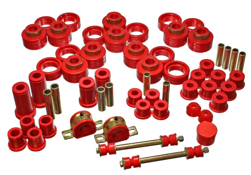Energy Suspension 95-97 Chevy Tahoe / GMC Denali 4WD Rotes Hyper-Flex-Master-Bushing-Set