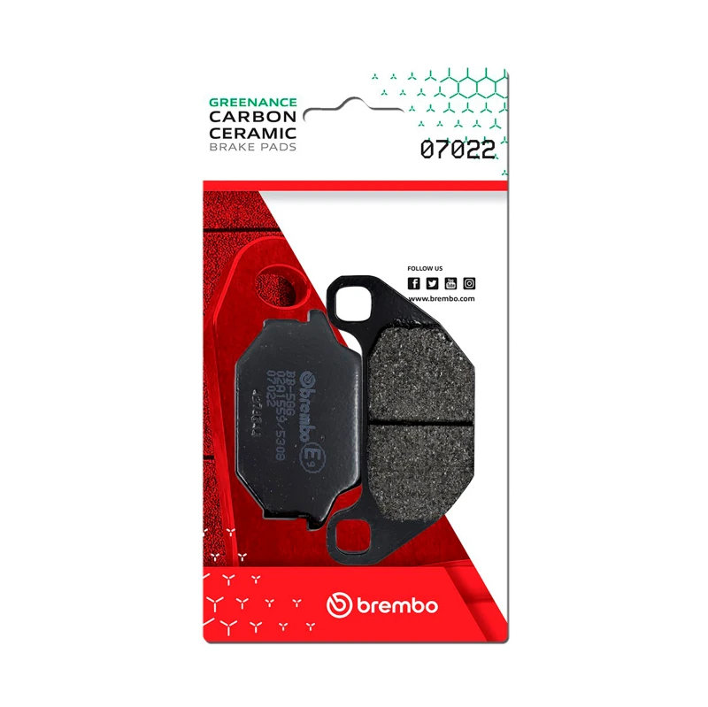 Brembo OE Carbon Ceramic Brake Pad - Front for Kymco Agility/Kymco People/Kymco Super/SYM Hd/SYM Joyride