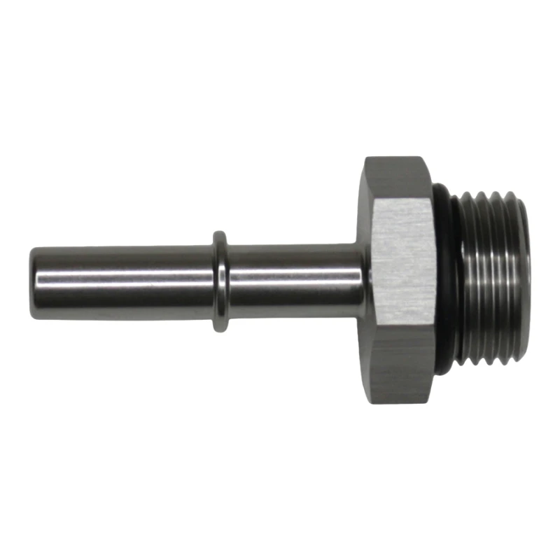 DeatschWerks 8AN ORB-Männlich auf 5/16 Zoll männlich EFI Quick Connect-Adapter - eloxiertes DW-Titan