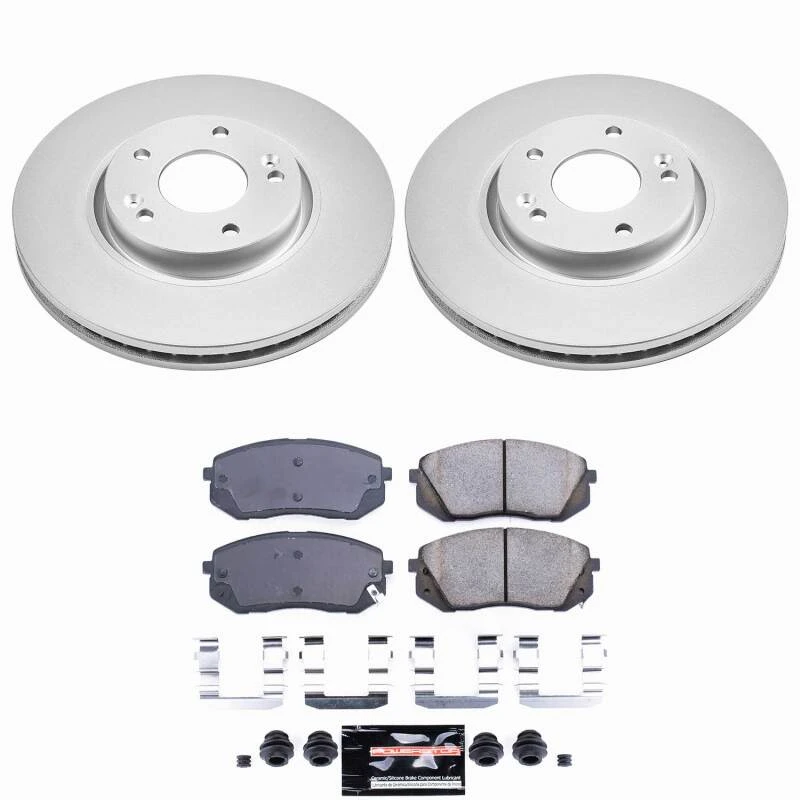 Power Stop 10-15 Hyundai Tucson Front Z23 Coated Brake Kit