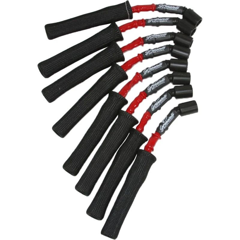 granatelli-motor-sports_28-1629HTRB-67933fa6b6ea1 Granatelli 99-23 GM Truck V8 Perf Coil-Near-Plug Wire Conn Kit w/9in Lead/Red Jacket/Sleeve