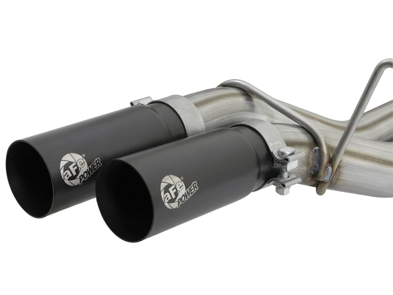 aFe POWER Rebel Series 3 Zoll 409 SS Kat Abgasanlage mit schwarzen Endrohren 17 Ford F-150 Raptor V6-3.5L
