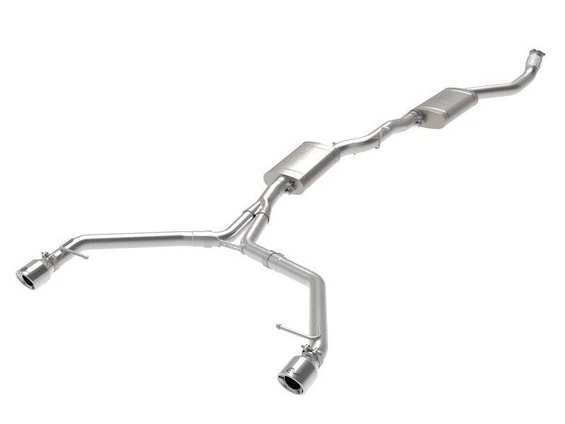 aFe MACH Force-Xp 13-16 Audi Allroad L4 SS Kat-Abgasanlage mit polierten Endrohren