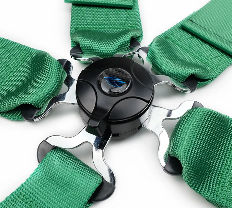NRG 5PT 3in. Seat Belt Harness / Cam Lock - Green