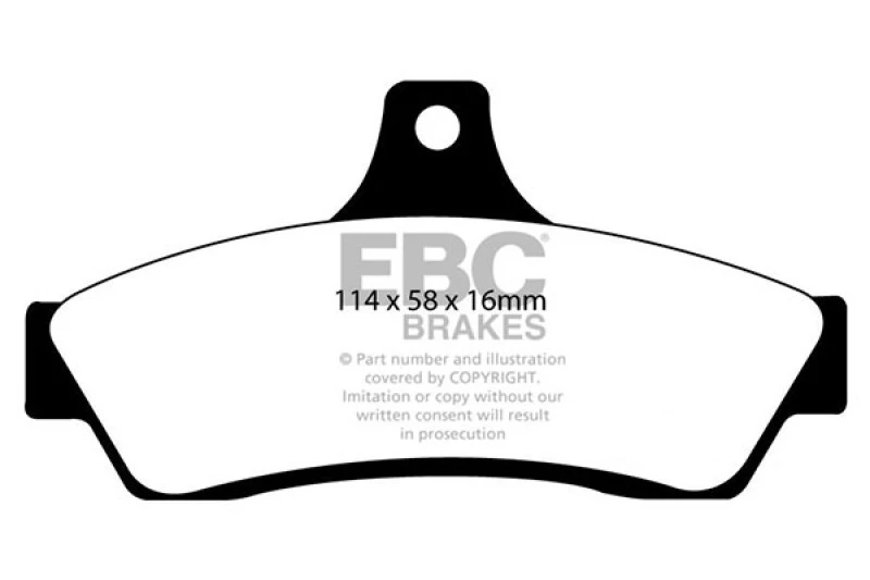 EBC 03-04 Pontiac GTO 5.7 (Solid Rear Rotors) Redstuff Rear Brake Pads