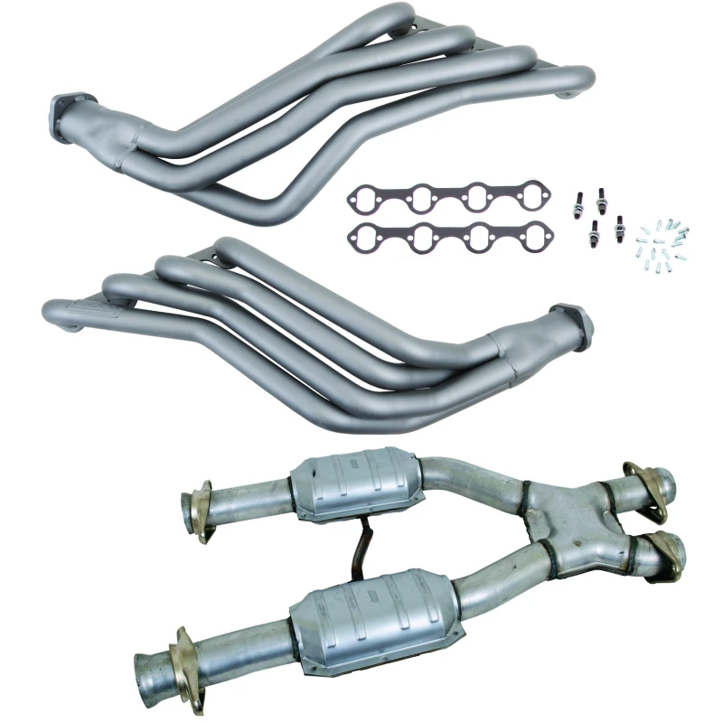 BBK 79-93 Ford Mustang 5.0L 1-3/4 lange Rohrkrümmer mit Hochleistungs-Kat X-Rohr (Ti-Keramik)