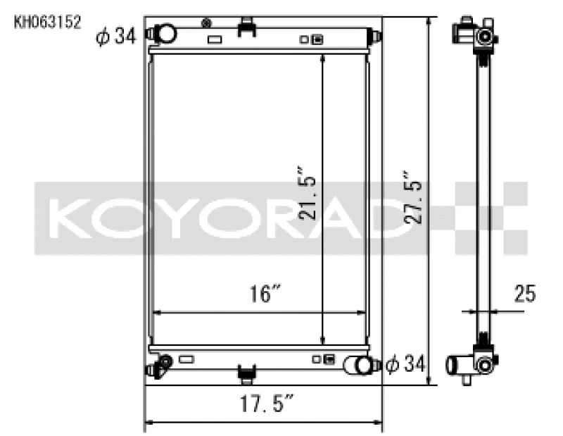 Koyorad Racing All-Aluminum Radiator für 2016–2019 Mazda MX-5 Miata