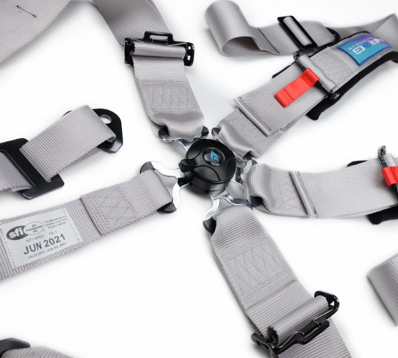 NRG 5PT 3in. Seat Belt Harness / Cam Lock - Silver