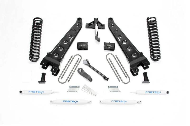 Fabtech 17-21 Ford F250/F350 4WD Diesel 4 Zoll Rad-Arm-System mit Coils und Perf Shks