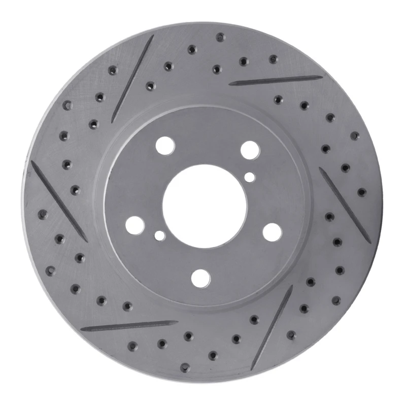 DFC 90-01 Subaru Impreza Front Right Drilled & Slotted Geoperformance Rotor