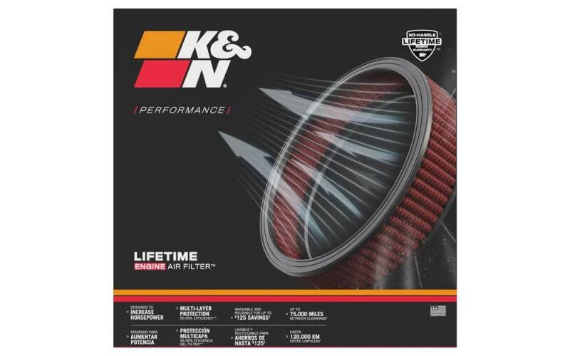 K&N Replacement Air Filter GM CARS & TRUCKS, V8, 1966-84