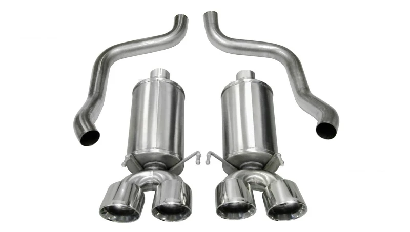 Corsa 2005-2007 Chevrolet Corvette C6 6.0L V8 Poliertes Xtreme Axle-Back-Abgassystem