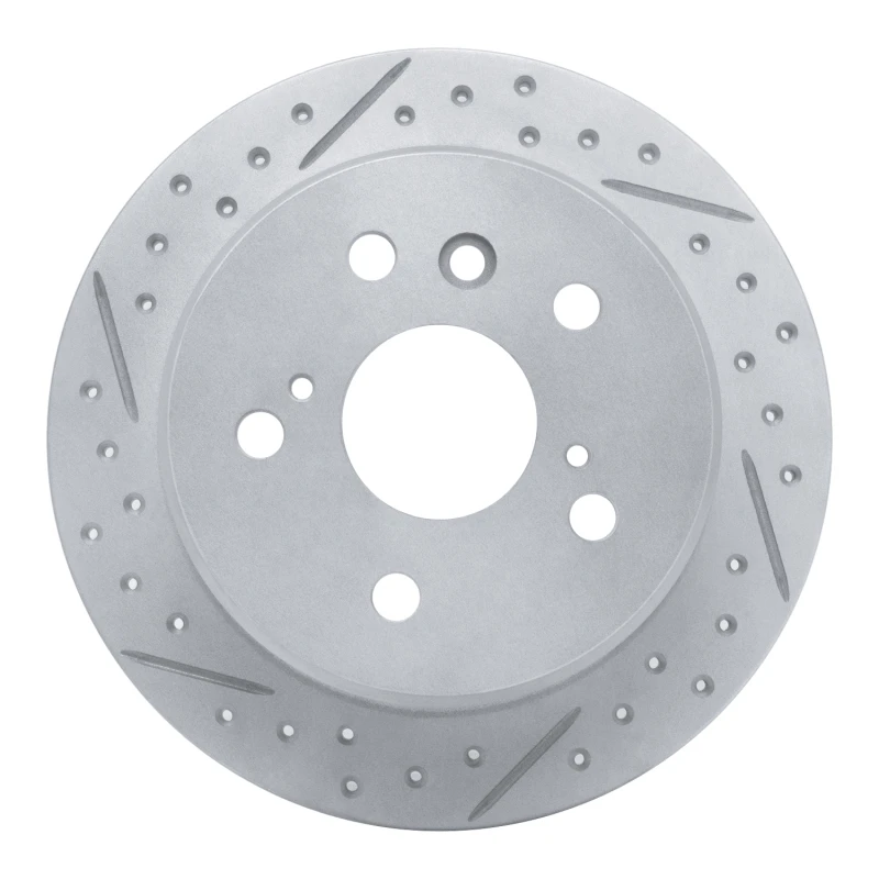 DFC 02-08 Lexus Es330 Rear Left Drilled & Slotted Geoperformance Rotor