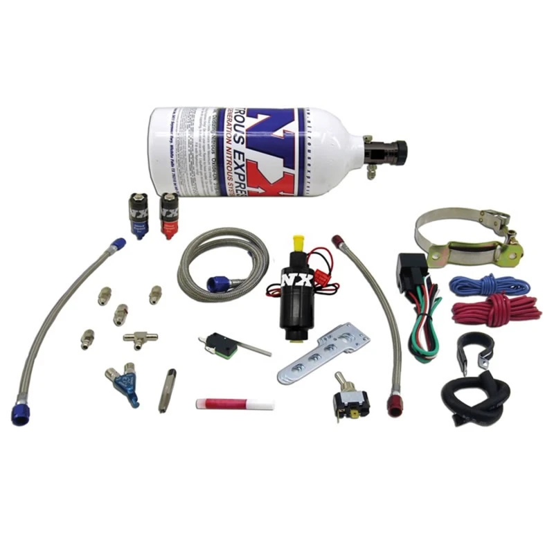 Nitrous Express Einzylinder-Piranha-Nitrous-Kit mit 2,5-Liter-Flasche