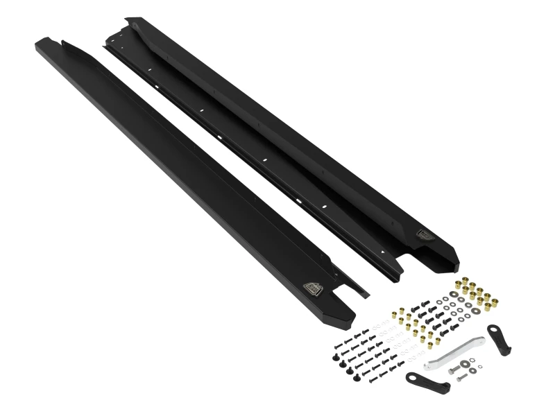 aFe POWER 20-23 Subaru Outback H4 2.4L (t) / H4 2.5L Terra Guard Trail Steps - Schwarz