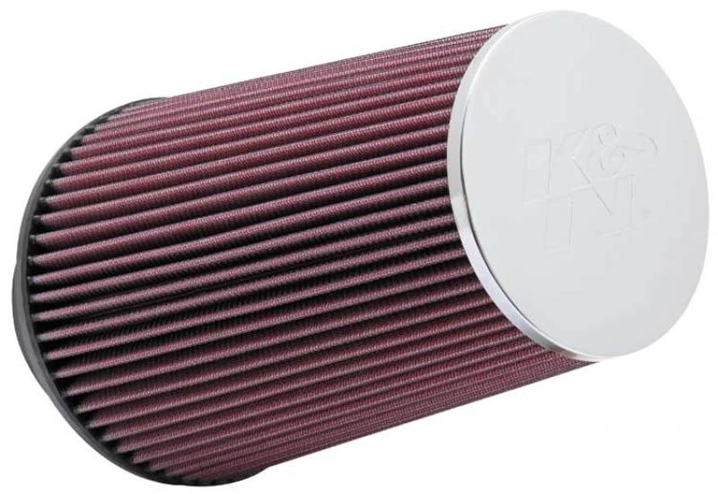 K&N Universal-Chrom-Filter, 3 1/2 Zoll ID FLG / 6 Zoll Boden / 4 1/2 Zoll CR / 9 Zoll Länge
