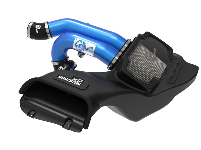 aFe 21-22 Ford F-150 Raptor V6-3.5L(tt) Momentum XP Kaltluft-Ansaugsystem Blau mit Pro Dry S Filter