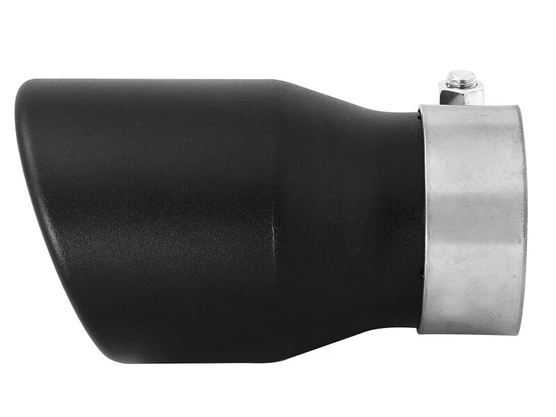 aFe MACH Force-XP 409 SS Einzelwand-Universal-Clamp-On-Abgasendstück - Schwarz