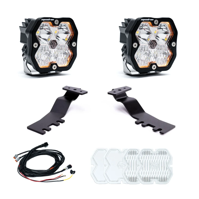 Baja Designs 2024+ Toyota Tacoma Squadron Sport 2.0 A-Pillar Kit (Driving/Combo) - Clear